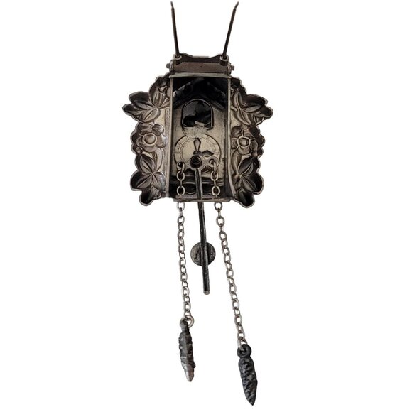 Coro Pegasus Articulated Cuckoo Clock Fur Clip, Signed E828 - Picture 8 of 11